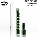 DUD Shisha mondstuk compleet voor waterpijp slang - Metal Adapter for Silicon Hose with Glass mouthpiece DUD Shisha mondstuk compleet voor waterpijp slang - Metal Adapter for Silicon Hose with Glass mouthpiece