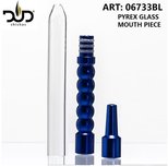 DUD Shisha mondstuk compleet voor waterpijp slang - Metal Adapter for Silicon Hose with Glass mouthpiece DUD Shisha mondstuk compleet voor waterpijp slang - Metal Adapter for Silicon Hose with Glass mouthpiece
